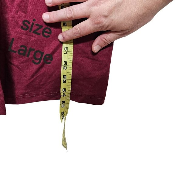 Sleeveless Maroon‎ Jumpsuit Studio B V-Neckline Pockets Pull On Boxy Lagenlook - Picture 13 of 16